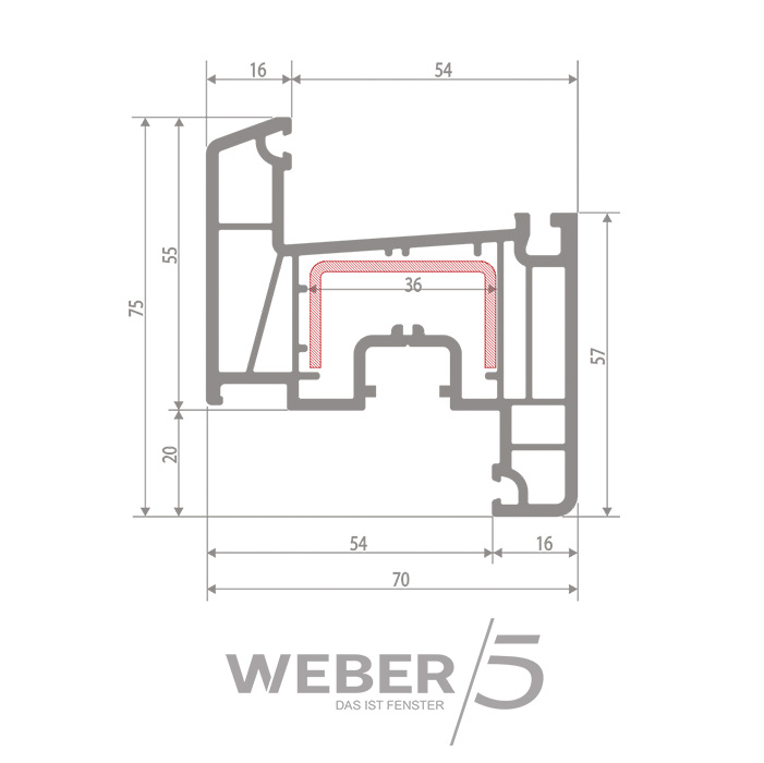 Створка оконная 5-ти камерная в Астане