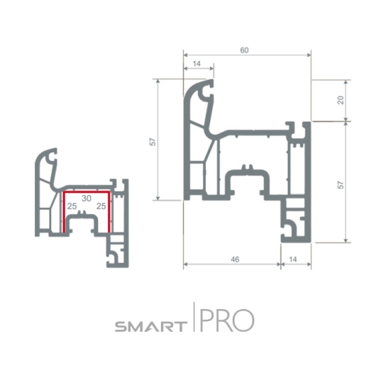 Створка оконная 4-х камерная в Астане