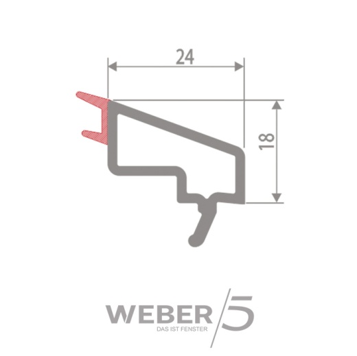 Штапик стандартный 24 мм в Астане